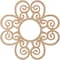 Ekena Millwork Cohen Wood Fretwork Pierced Ceiling Medallion, Alder, 22"OD x 7 1/2"ID x 3/8"T CMWP22X22X0375COAL - alternate 4